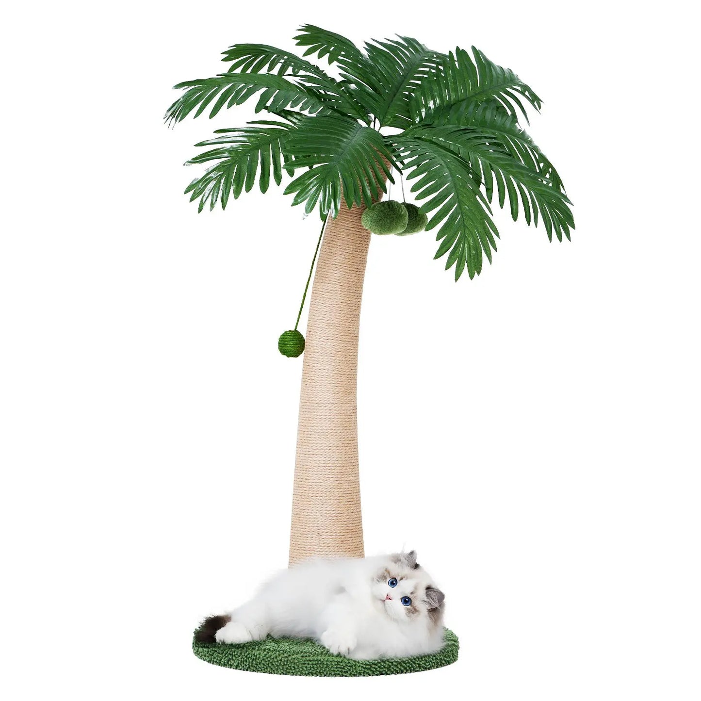 Cat Tree Botanical Edition — Plush Condo with Scratching Posts