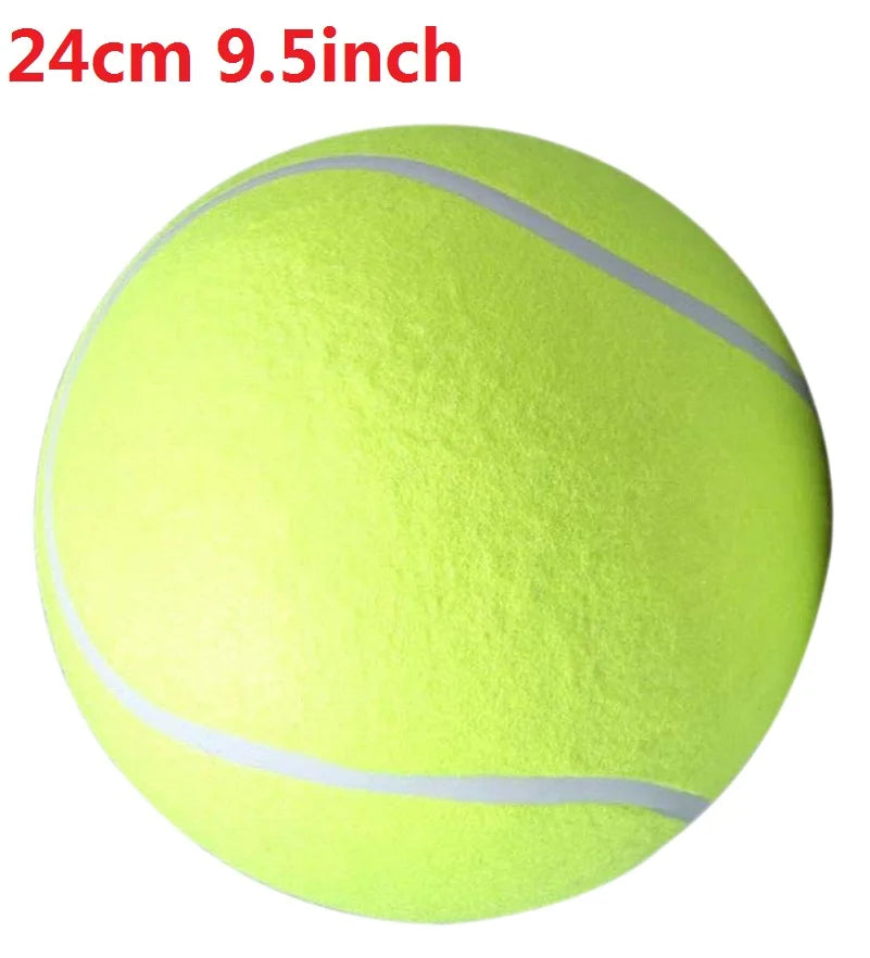 Giant Tennis Ball Dog Toy — Jumbo Plush for Chewing & Training (7/8/9.5 in)