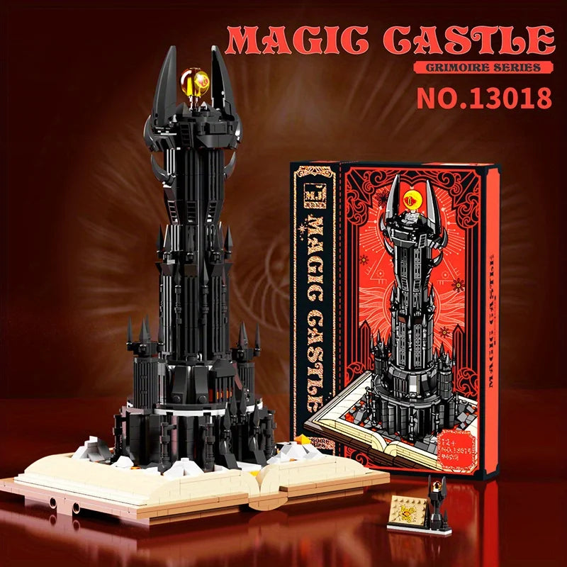 Black Tower Magic Book (966+ Pcs, with Lights)