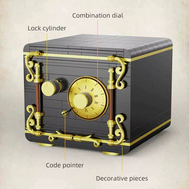 Retro Combination Safe Building Set (422+ Pcs)