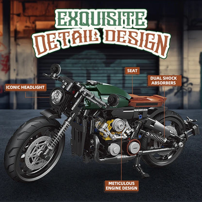 Technical Motorbike 1:8 (600+ Pcs, Style 2)