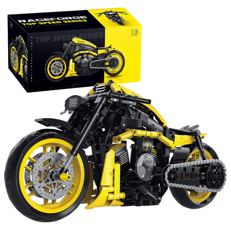 Classic City Racing Motorcycle 1:8 (Style 2)