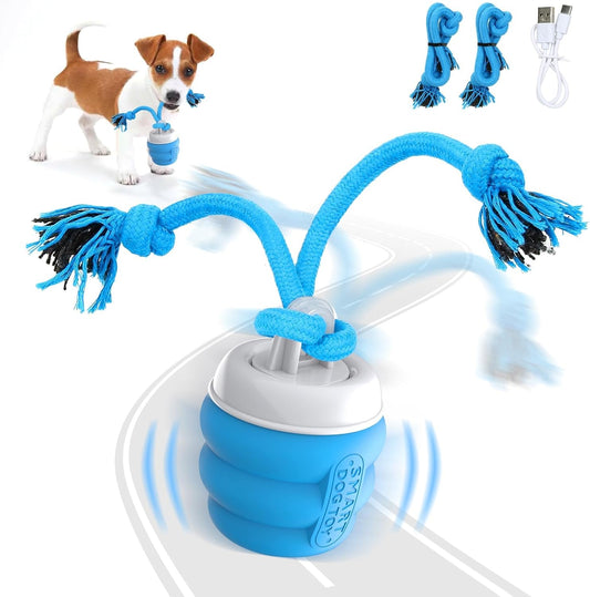 Interactive Dog Toys Ball - Fun Moving Dog Toys to Keep Them Busy | Rechargeable Smart Automatic Dog Ball for Large, Medium, and Small Puppy Dogs for Boredom, Blue