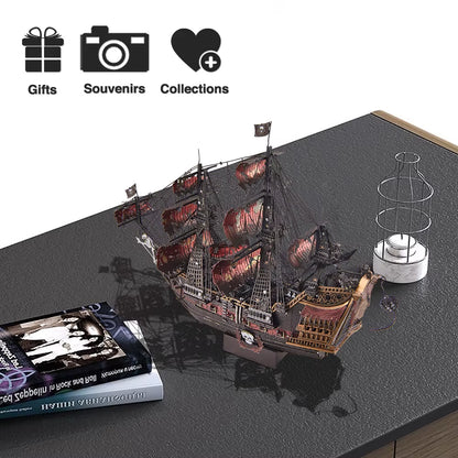 Queen Anne's Revenge Pirate Ship (3D Metal Puzzle)