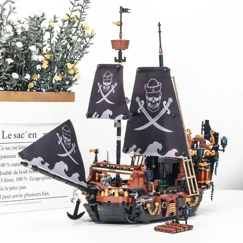 Pirate Sailboat Desktop Model