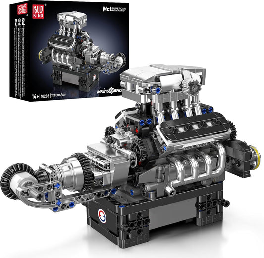 Supercar V8 Engine Model Kit (Runs!)