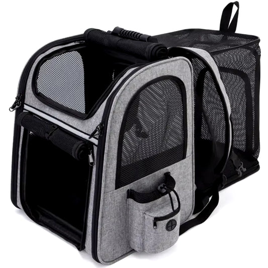 Expandable Pet Backpack — Breathable Foldable Carrier for Cats & Puppies