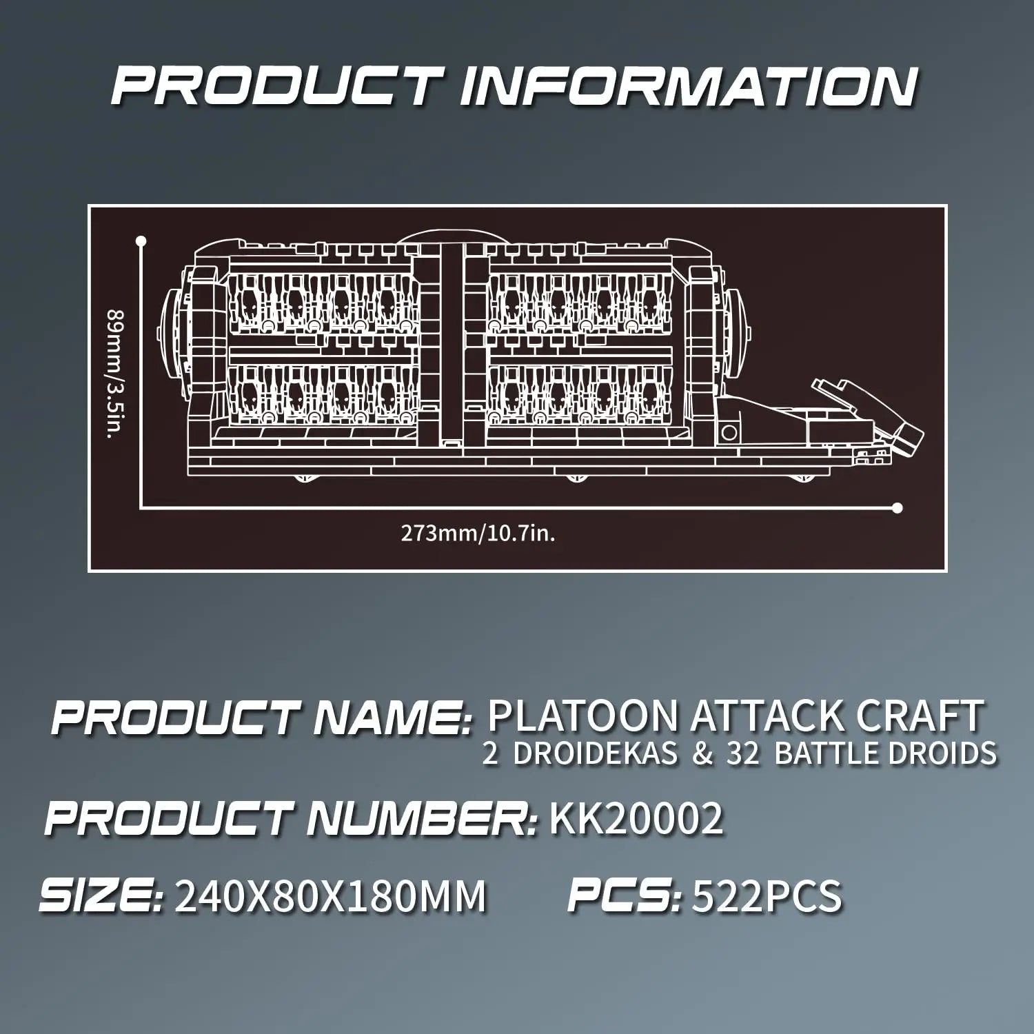 Space War Transport Vehicle (522+ Pcs)