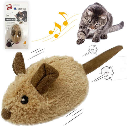 Automatic Squeaky Mouse Cat Toy — Moving Electronic with Furry Tail