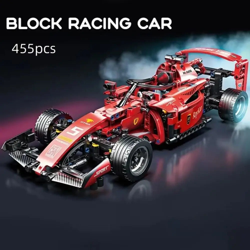 1:18 Red RC Race Car Set (455+ Pcs)