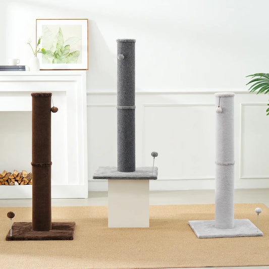 41" Tall Sisal Cat Scratching Post — Sturdy Vertical Scratcher