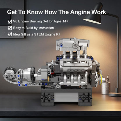 Supercar V8 Engine Model Kit (Runs!)