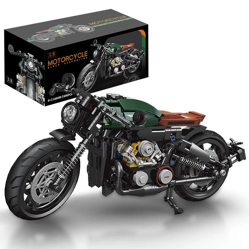Technical Motorbike 1:8 (600+ Pcs, Style 2)