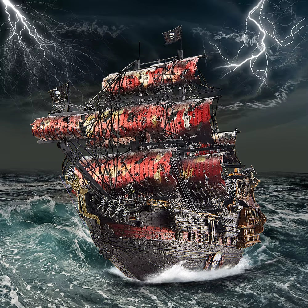 Queen Anne's Revenge Pirate Ship (3D Metal Puzzle)