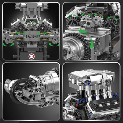 Supercar V8 Engine Model Kit (Runs!)
