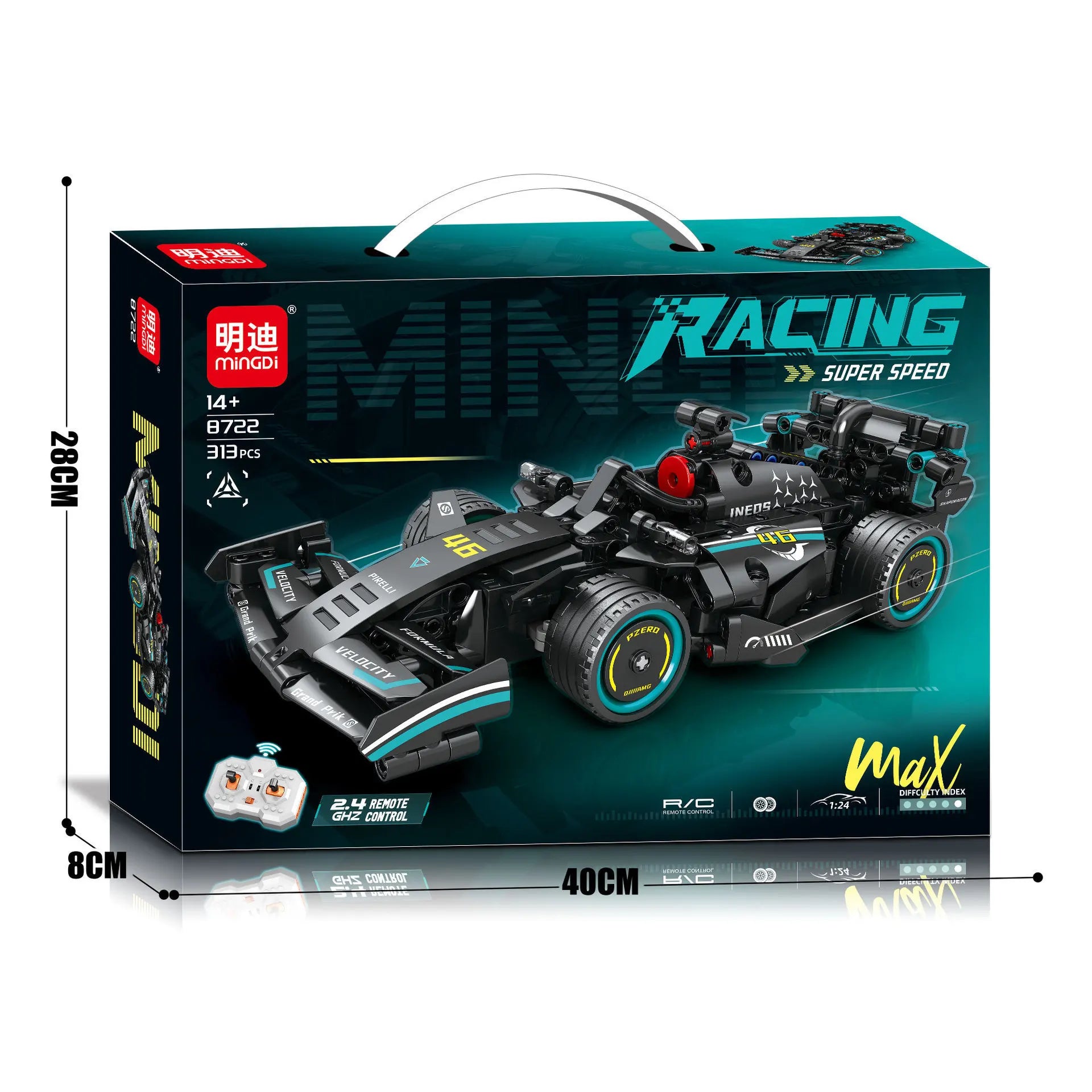 F1 RC Race Car 1:24 (313+ Pcs)
