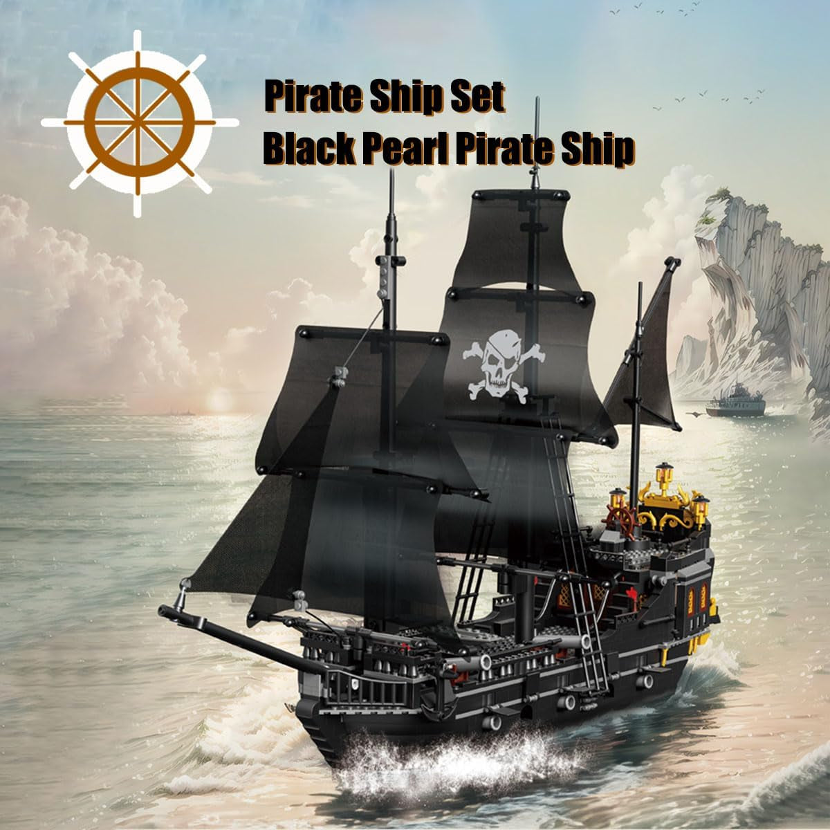 Black Pearl Pirate Ship Mini (1424+ Pcs)