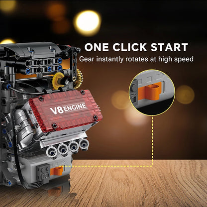 V8 Engine Motorized Model (DIY Edition)
