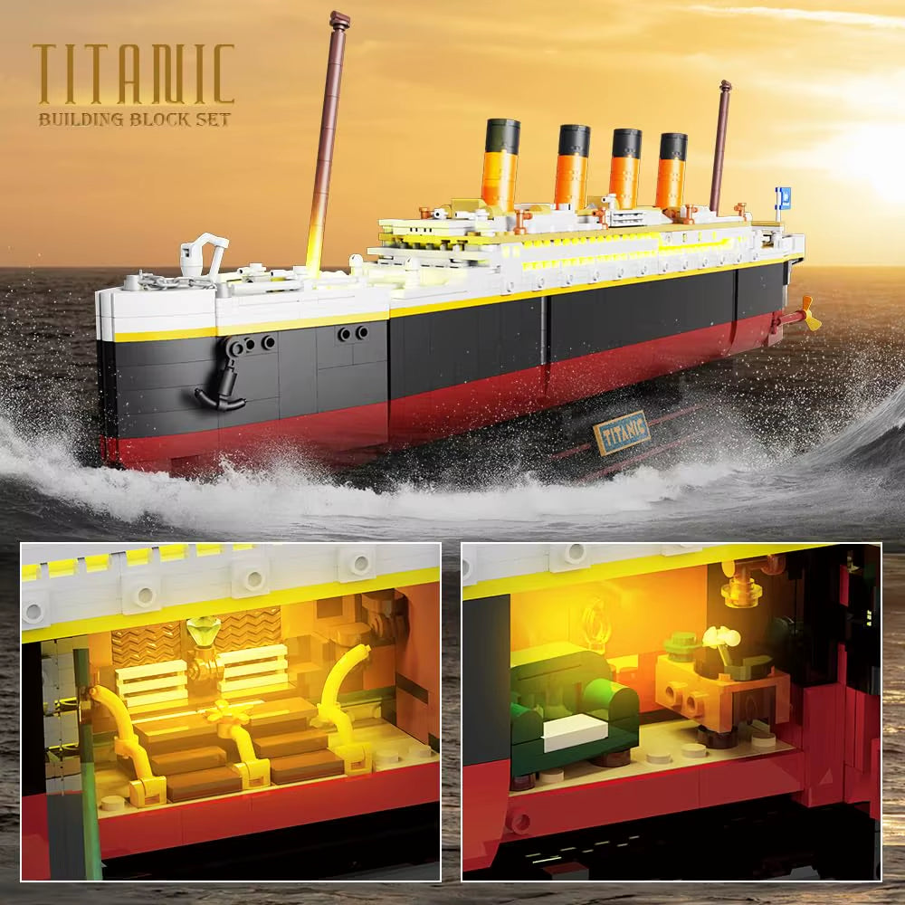 Titanic Ship Model with LED (2-in-1)