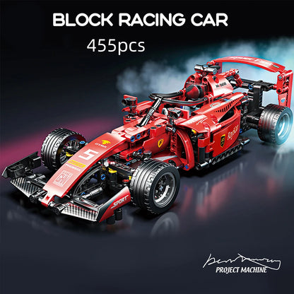 1:18 Red RC Race Car Set (455+ Pcs)