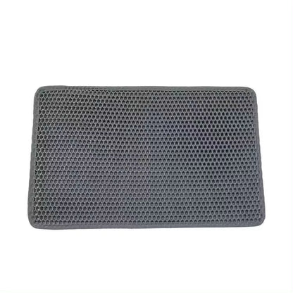 Double Layer Waterproof Cat Litter Mat with Gift - Non-Slip Washable Pet Litter Box Pad and Cleaning Mat