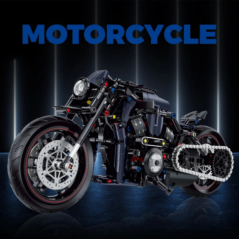 1:8 Night Racer Motorbike (500+ Pcs)