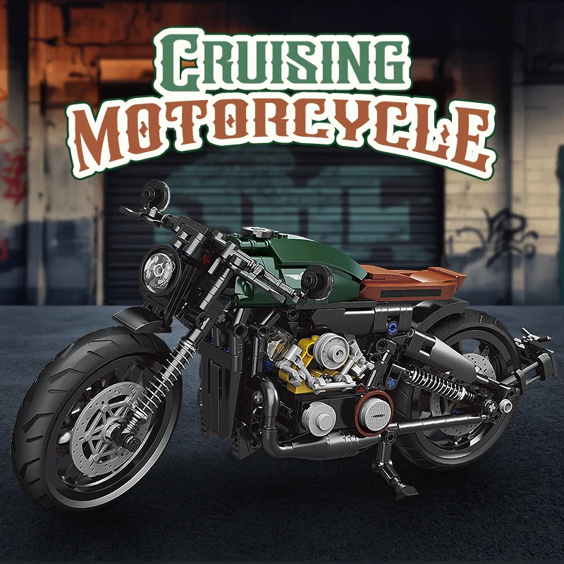 Technical Motorbike 1:8 (600+ Pcs, Style 2)