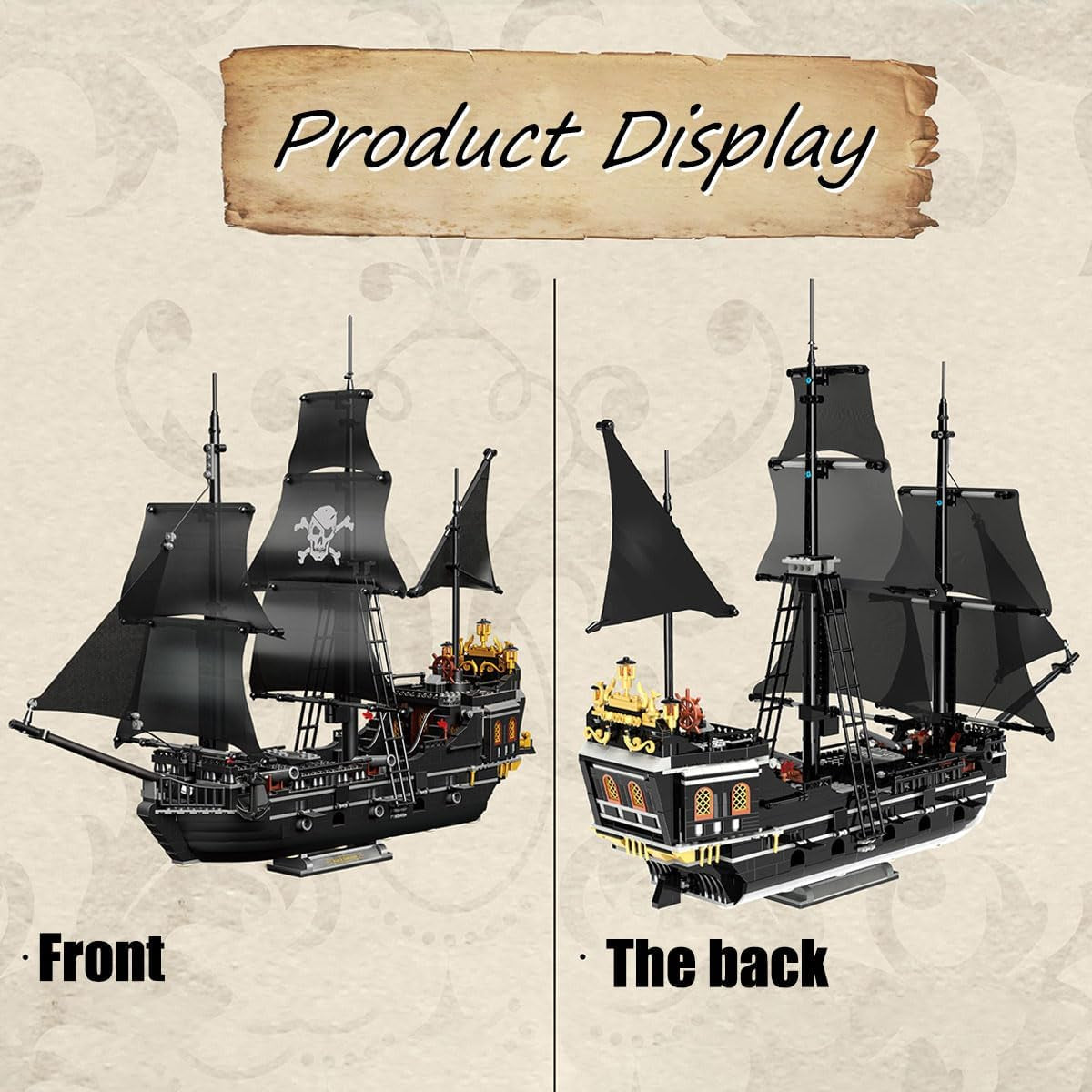 Black Pearl Pirate Ship Mini (1424+ Pcs)