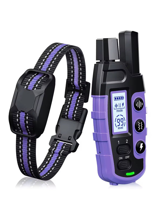Remote Dog Training Collar — Waterproof, 3300 ft Range, Shock & Vibration