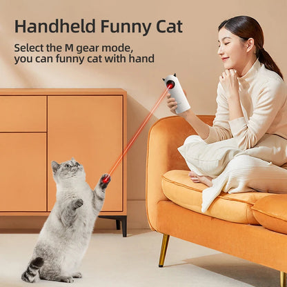 Automatic LED Laser Cat Toy — Smart Handheld Interactive Teaser