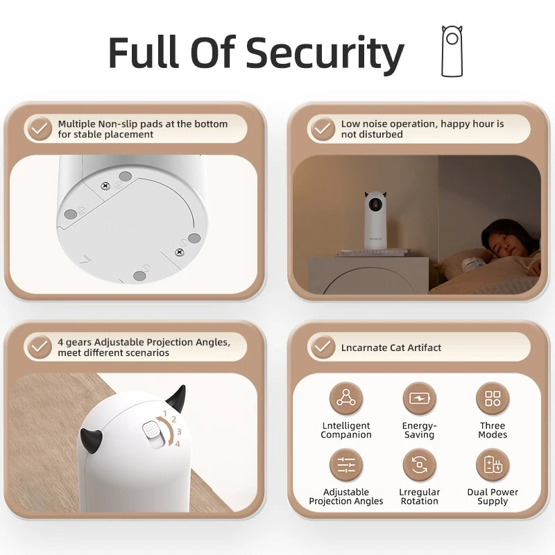 Automatic LED Laser Cat Toy — Smart Handheld Interactive Teaser