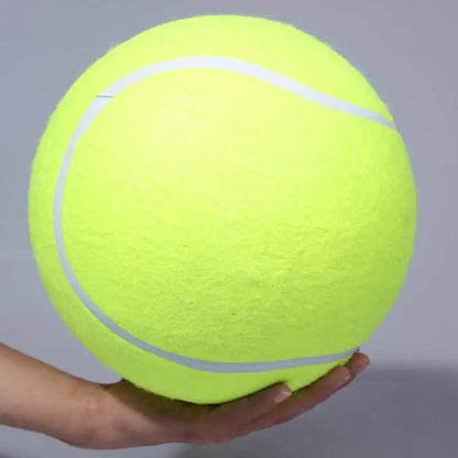 Giant Tennis Ball Dog Toy — Jumbo Plush for Chewing & Training (7/8/9.5 in)