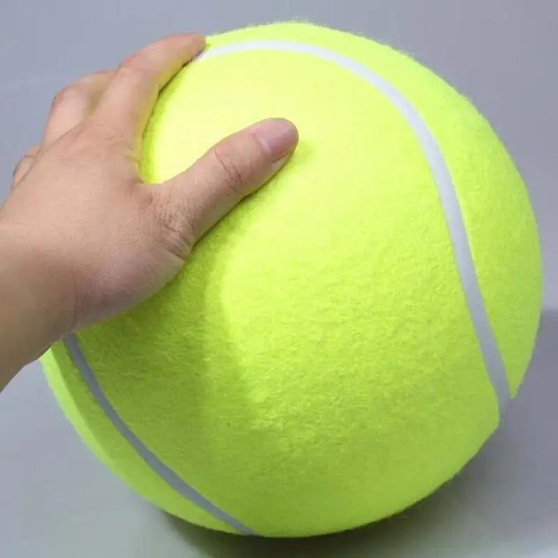 Giant Tennis Ball Dog Toy — Jumbo Plush for Chewing & Training (7/8/9.5 in)