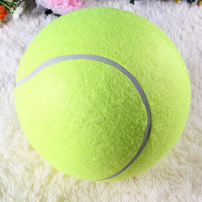 Giant Tennis Ball Dog Toy — Jumbo Plush for Chewing & Training (7/8/9.5 in)