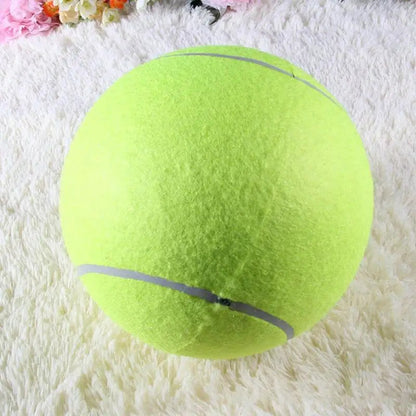 Giant Tennis Ball Dog Toy — Jumbo Plush for Chewing & Training (7/8/9.5 in)