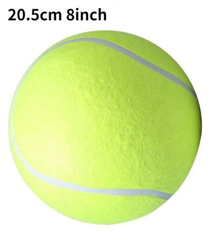 Giant Tennis Ball Dog Toy — Jumbo Plush for Chewing & Training (7/8/9.5 in)