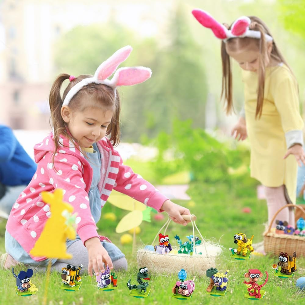 Easter Animals Mini Building Set (12 Pack)
