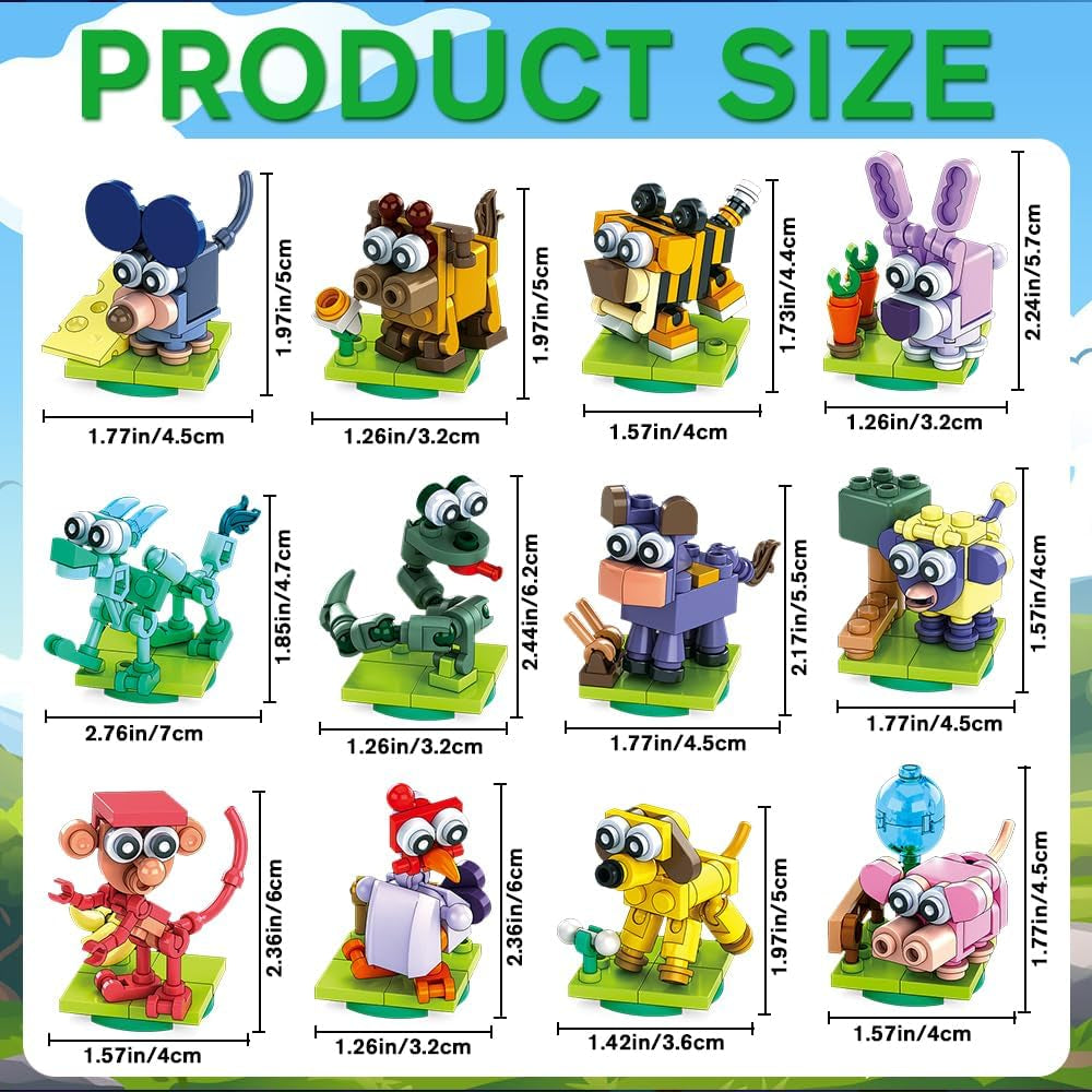Easter Animals Mini Building Set (12 Pack)