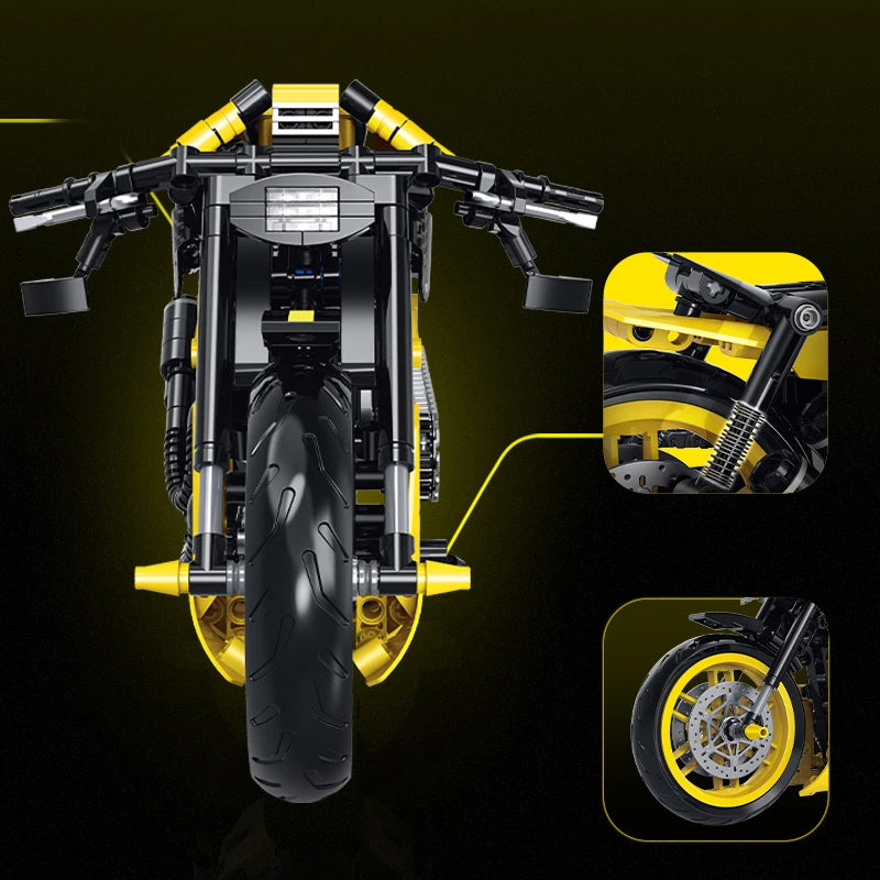 Classic City Racing Motorcycle 1:8 (Style 2)