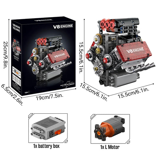 V8 Engine Motorized Model (DIY Edition)