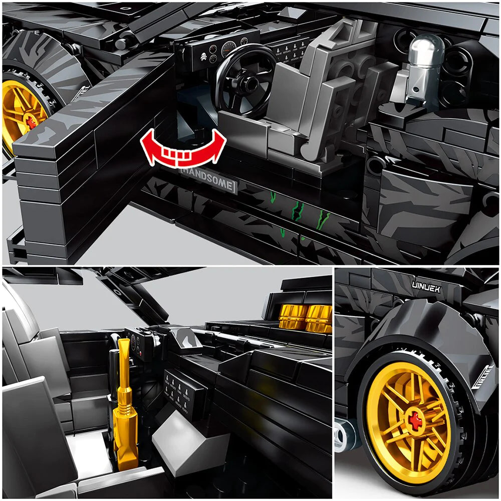 Classic Drift Racing Car (Pull-Back Model)