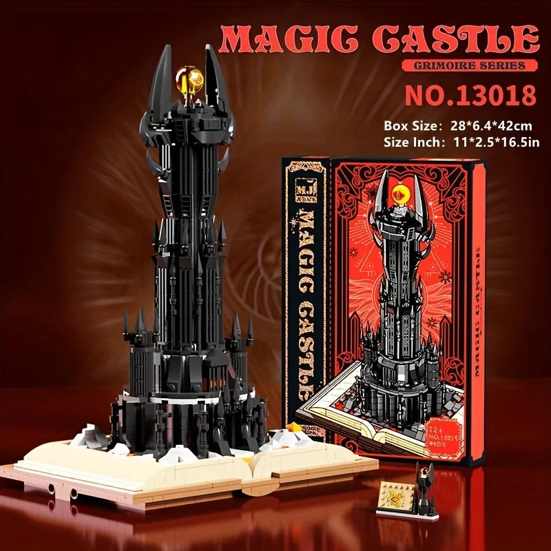 Black Tower Magic Book (966+ Pcs, with Lights)