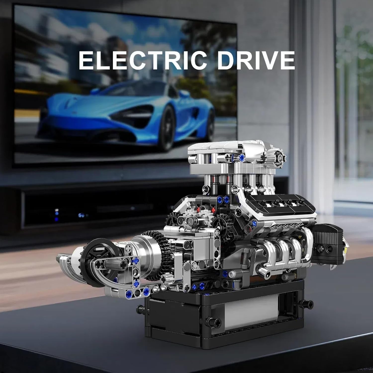 Supercar V8 Engine Model Kit (Runs!)