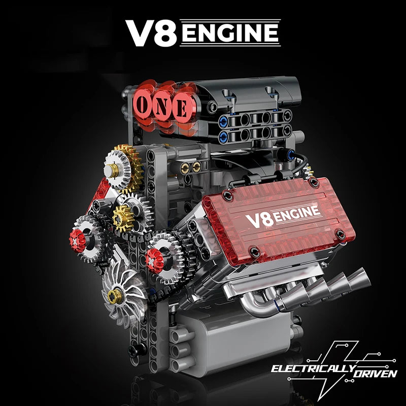 V8 Engine Motorized Model (DIY Edition)