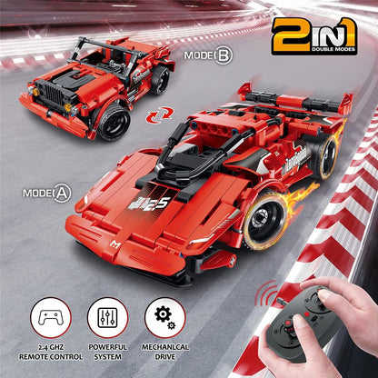 2-in-1 Remote Control Racer Car STEM Kit