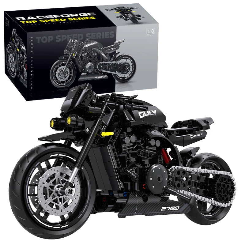 Classic City Racing Motorcycle 1:8 (Style 4)