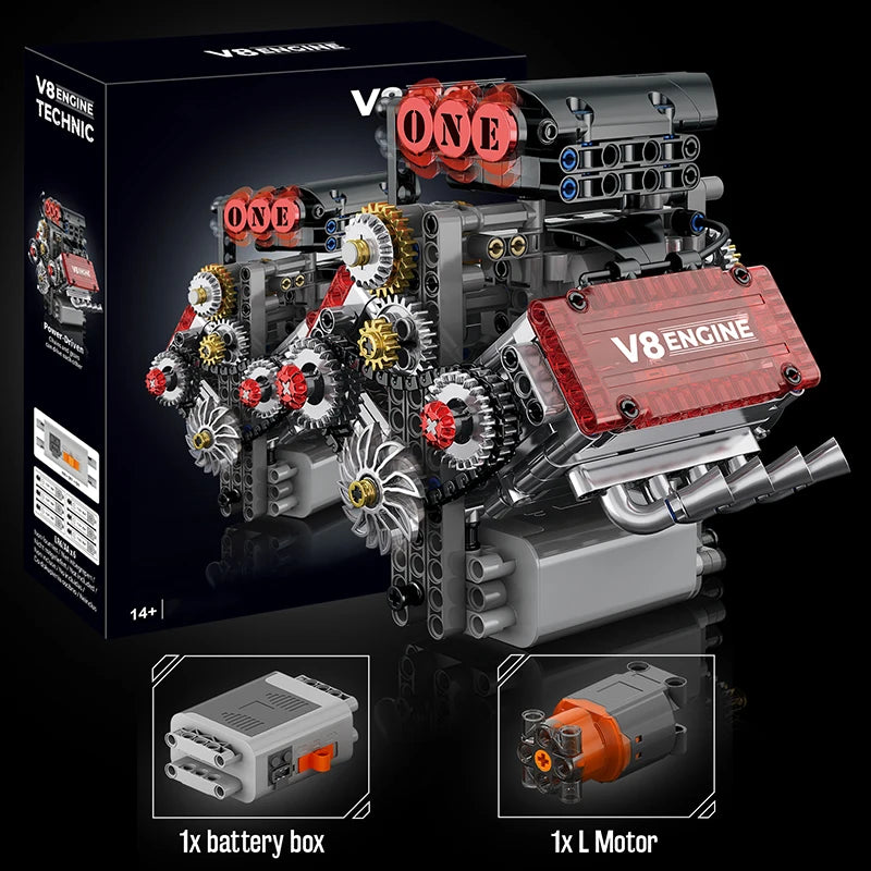 V8 Engine Motorized Model (DIY Edition)
