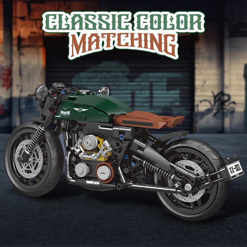 Technical Motorbike 1:8 (600+ Pcs, Style 2)