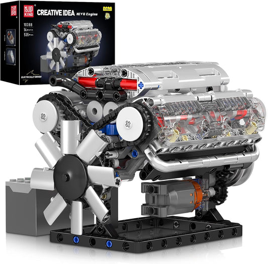 V8 Mini Engine Model Kit (535+ Pcs)