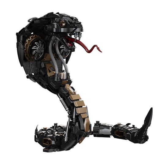 Cyberpunk Mechanical Snake Model (1000+ Pcs)